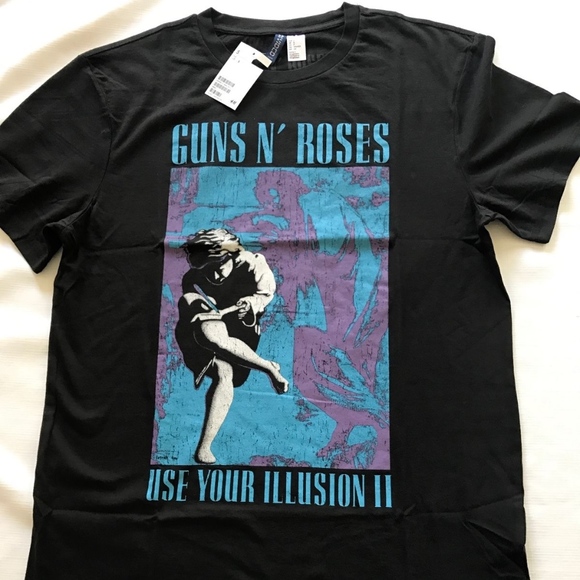 H M Shirts Guns N Roses Use Your Illusion Ii Tshirt Hm Xl Poshmark H M Shirts Guns N Roses Use Your Illusion Ii Tshirt Hm Xl Poshmark